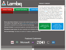 Tablet Screenshot of lombiq.com